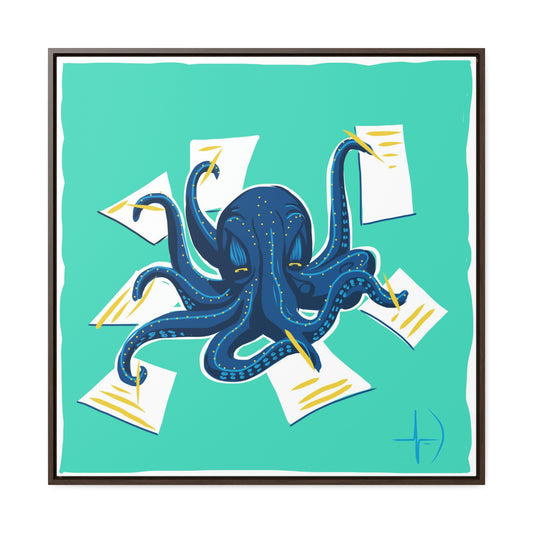 Mood: Creative Octopus - Gallery Canvas Wraps, Square Frame