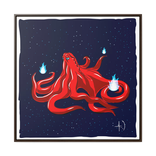 Mood: Inspired Octopus - Gallery Canvas Wraps, Square Frame