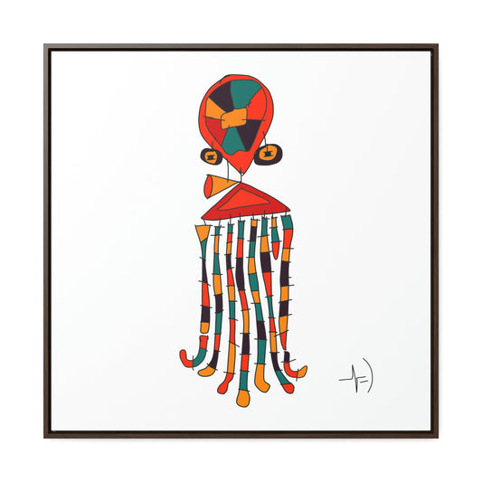 Mood: Pensive Octopus - Gallery Canvas Wraps, Square Frame