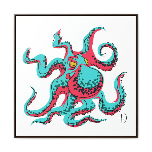 Mood: Defensive Octopus - Gallery Canvas Wraps, Square Frame