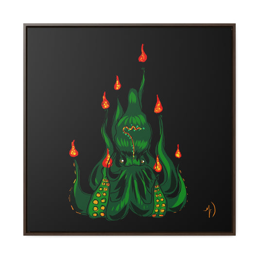 Mood: Festive Octopus - Gallery Canvas Wraps, Square Frame