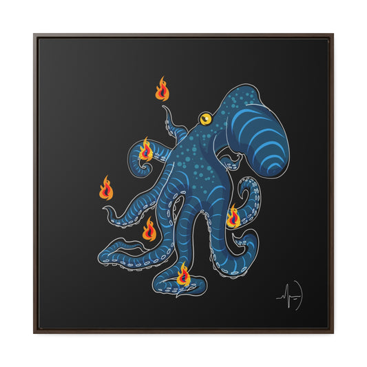 Mood: Enlightened Octopus - Gallery Canvas Wraps, Square Frame
