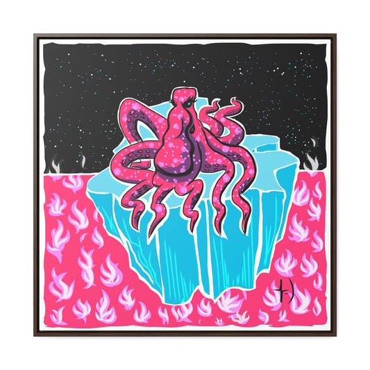 Mood: Awkward Octopus - Gallery Canvas Wraps, Square Frame